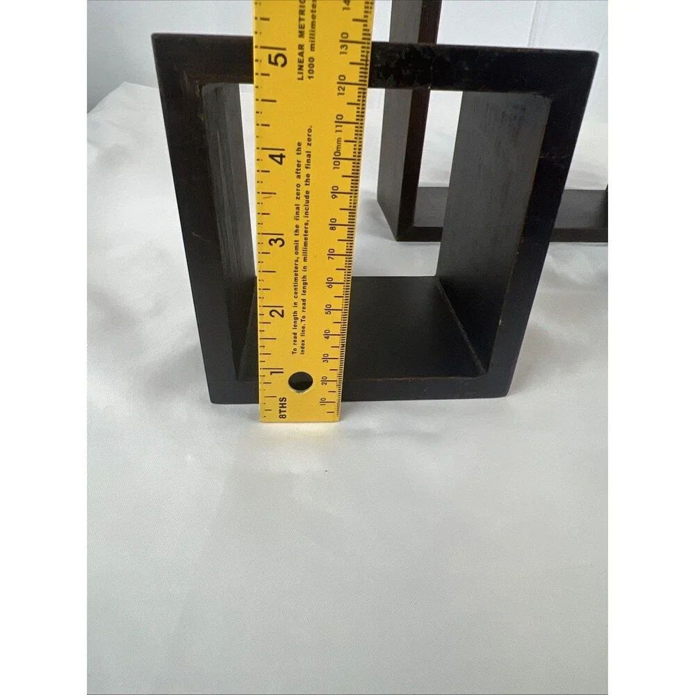 Set of 3 Black Floating Box Wall Shelves Shadow Cube Display Shelves Decor